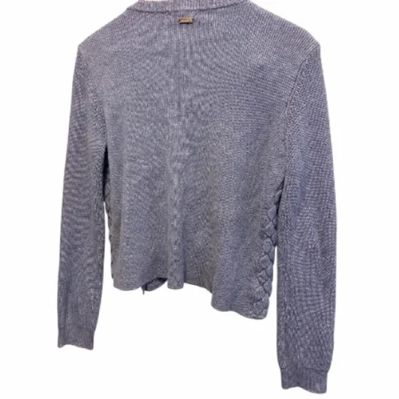 Tommy Hilfiger vintage Blue Quilted Longsleeve sweater Sz Medium - Picture 3 of 7